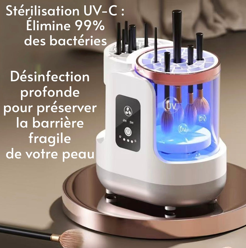 Nettoyeur & Stérilisateur de Pinceaux Électrique - Premium 🧼