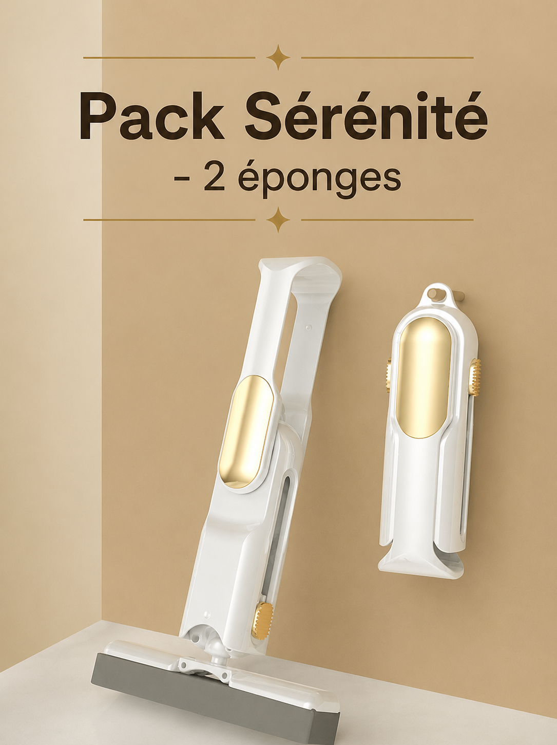 Mini Vadrouille Mains Libres - Design Premium Gold. ✨