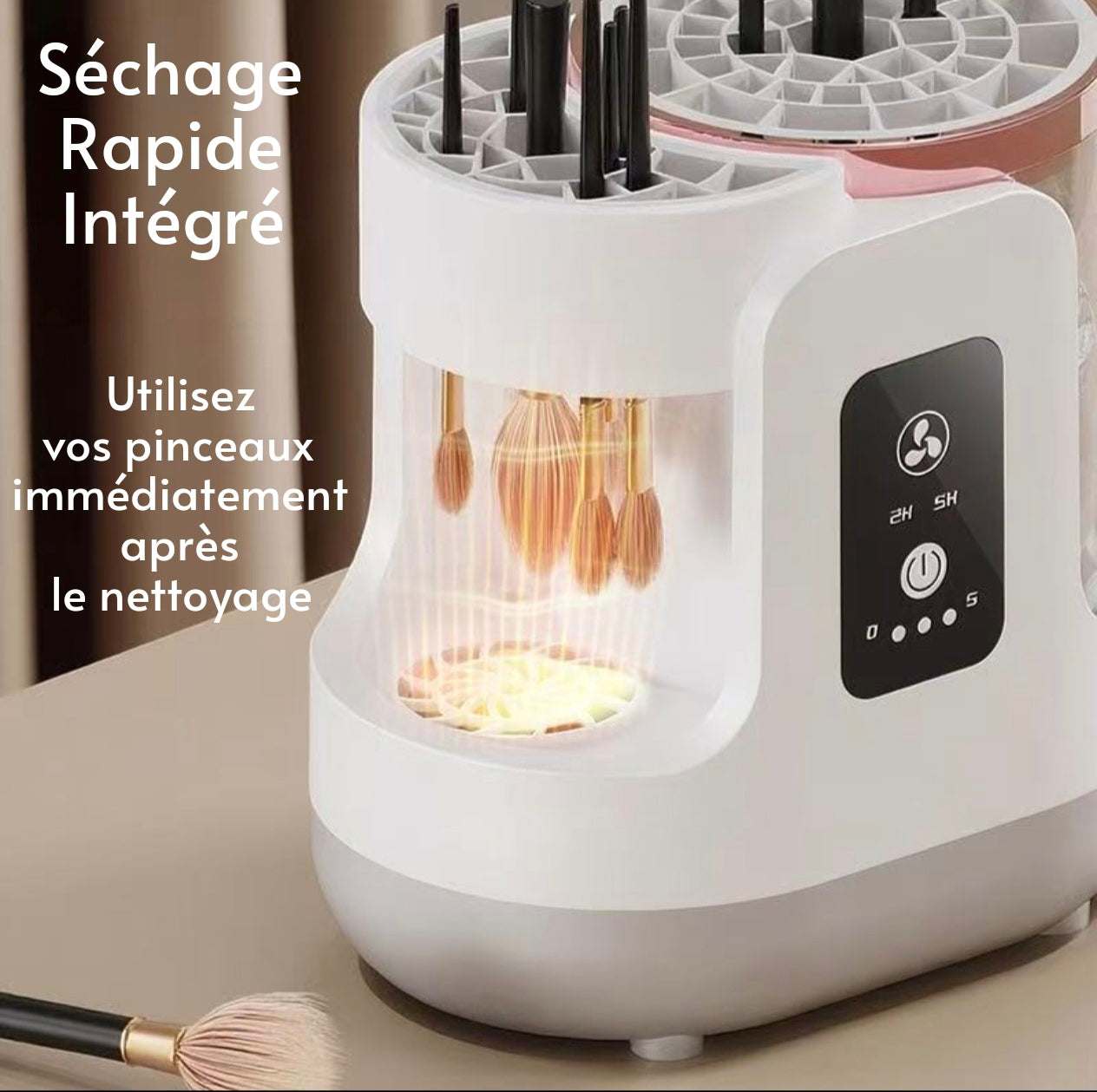 Nettoyeur & Stérilisateur de Pinceaux Électrique - Premium 🧼