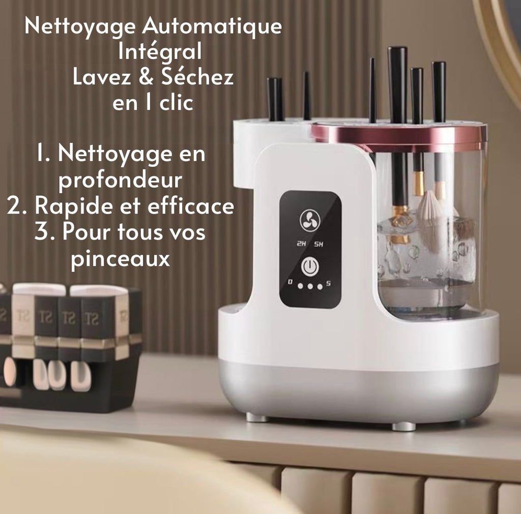 Nettoyeur & Stérilisateur de Pinceaux Électrique - Premium 🧼